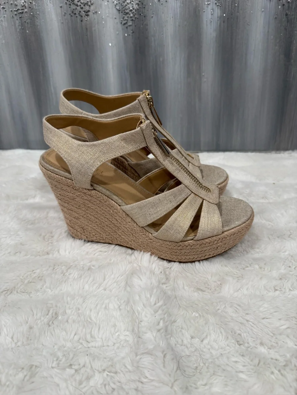 Michael Kors Berkley Weave Canvas Espadrille Wedge